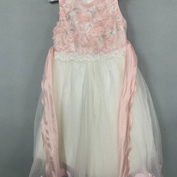 Pink Petal Gown for Girls size 4-5 - Picture 1 of 1